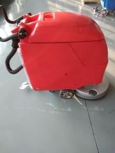 red floor scrubber dryer